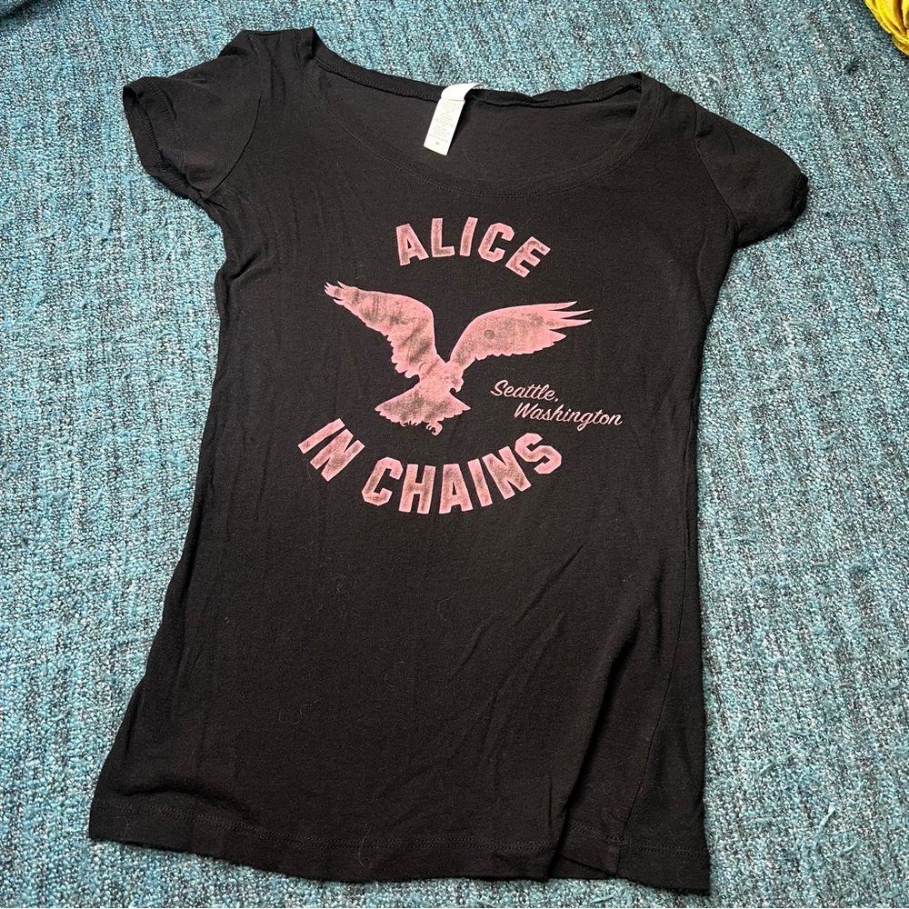 Next Level Apparel Alice in Chains Seattle Washington Women's T-Shirt Medium